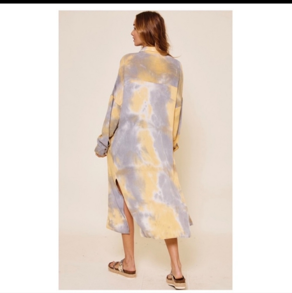 New long tie dye shacket/ dress - Picture 4 of 13